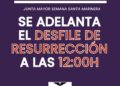 La Semana Santa Marinera adelante el Desfile de Resurrección por las previsiones meteorológicas