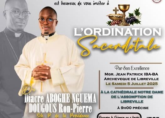 5 julio, Nuevo Sacerdote Escolapio Ron-Pierre Abogue Nguema Gougous 1 5 julio, Nuevo Sacerdote Escolapio Ron-Pierre Abogue Nguema Gougous