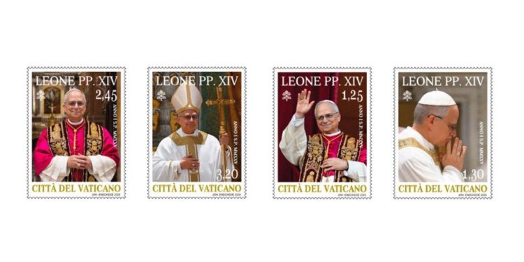 El Vaticano anuncia la primera serie de sellos del Papa XIV