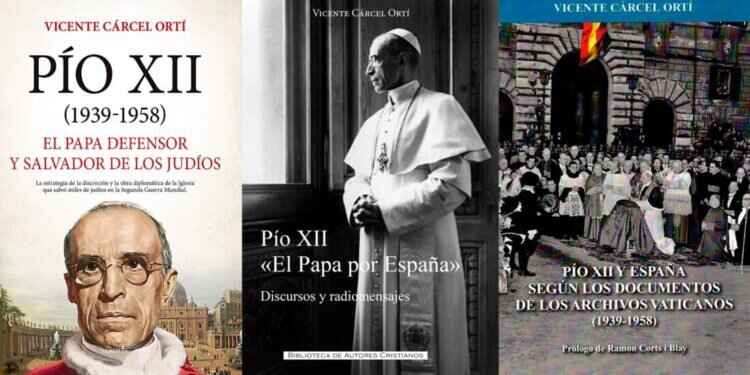 El historiador Vicente Cárcel presenta en Roma la trilogía dedicada al Papa Pío XII, fruto de varios años de investigaciones en el Archivo Vaticano 1 El historiador Vicente Cárcel presenta en Roma la trilogía dedicada al Papa Pío XII,
