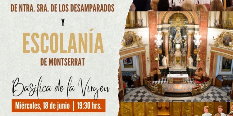 La Escolanía de Montserrat y la Escolanía de la Virgen de los Desamparados ofrecen un concierto conjunto en la Basílica de la Virgen en Valencia 1 La Escolanía de Montserrat y la Escolanía de la Virgen de los Desamparados ofrecen un concierto conjunto en la Basílica de la Virgen