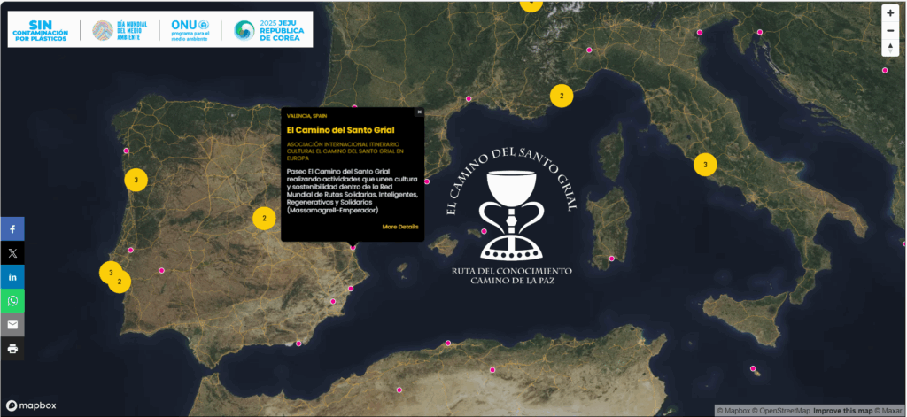 El Camino del Santo Grial se suma al Día Mundial del Medio Ambiente con una caminata simbólica por un mundo sin plásticos 2 EL CAMINO DEL SANTO GRIAL 5 JUNIO 2025