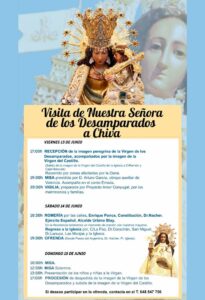 La imagen peregrina de la Virgen de los Desamparados recorre desde hoy Chiva y sus zonas afectadas por la Dana 2 Virgen a Chiva 1 1