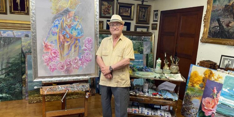 El MuMa recibe un cuadro del artista valenciano Juan González Alacreu con la representación de la Virgen de los Desamparados