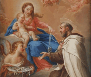 cuadro escapulario virgen del carmen san simon stock e1751531146985