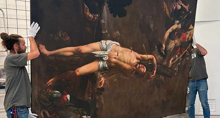 El IVCR+i restaura el ‘San Sebastián’ de Pedro Orrente de la Catedral de Valencia