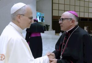 El Arzobispo de Valencia, Mons. Enrique Benavent y los auxiliares , Mons Fernando Ramón y Mons.Arturo Javier García, asisten a la audiencia general con el Papa 3 Arturo Garcia Leon XIV 1