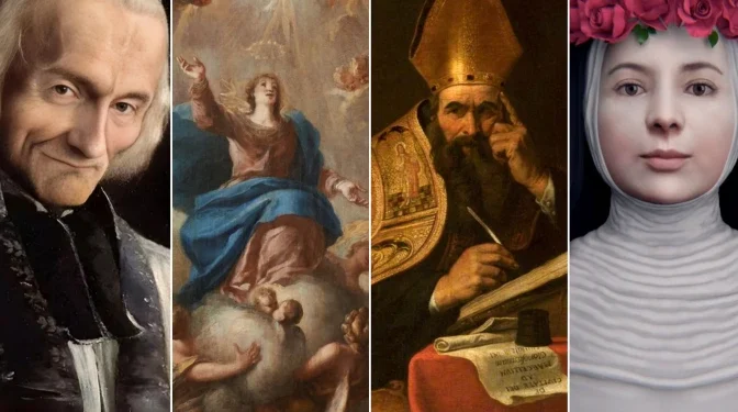 Santos y festividades católicas destacadas del mes de agosto 2025 según el Calendario Litúrgico