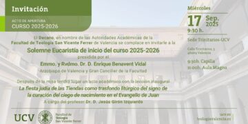 Acto de apertura de curso de la Facultad de Teología