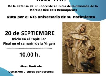La Basílica de la Virgen organiza una ruta dedicada a fray Juan Gilabert Jofré