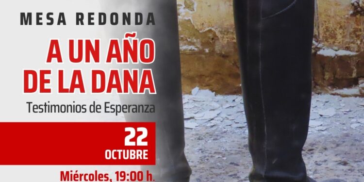 Mesa redonda: “A un año de la DANA”, el 22 de Octubre, en el Centro Arrupe