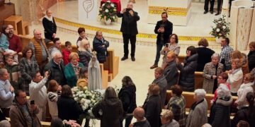 Finaliza el peregrinaje de la Virgen de Fátima, en las parroquias de Andorra y en la Catedral