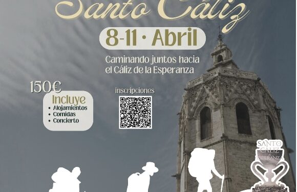 La I Peregrinación de Jóvenes de toda la provincia eclesiástica al Santo Cáliz de Valencia se celebrará en abril 1 La I Peregrinación de Jóvenes de toda la provincia eclesiástica al Santo Cáliz se celebrará en abril