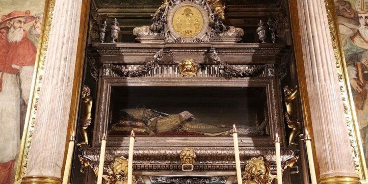 Festividad de San Juan de Ribera hoy, en el Real Colegio Seminario del Corpus Christi de Valencia