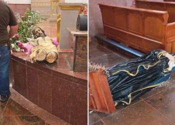 Profanan parroquia en Chavinda, Michoacán: joven destruye imágenes de Cristo y la Virgen de los Dolores