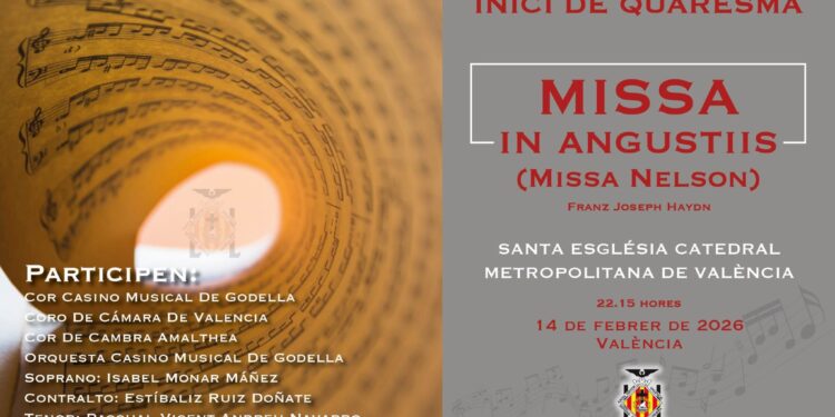 La Catedral de Valencia acoge esta noche el "Concierto de inicio de Cuaresma" 1 Concierto de Inicio de Cuaresma