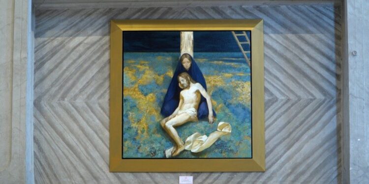 El Vaticano estrena Vía Crucis: 14 lienzos de Manuel Dürr abrazan la nave de San Pedro