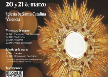 Celebración de «las 24 horas para el Señor», en parroquias e iglesias de la archidiócesis en Valencia