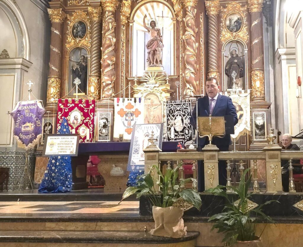 Manises da el pistoletazo de salida a su Semana Santa con un solemne y emotivo Pregón 7 655965560 1523091463159808 233704395518321243 n 1