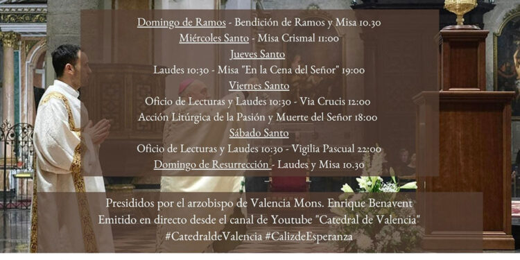 El Arzobispo presidirá la celebración del Domingo de Ramos este Domingo