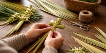 El valor espiritual de trenzar tu propia palma este Domingo de Ramos