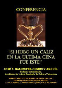 La parroquia San Vicente Mártir de Valencia acoge una conferencia sobre el Santo Cáliz 2 WhatsApp Image 2026 03 23 at 13.28.18 530x750 2