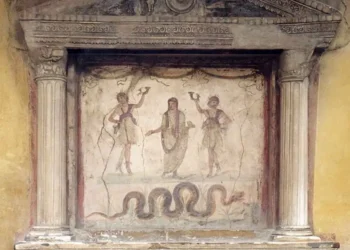 Así eran los "Altares religiosos" más sagrados de Pompeya, "Altares domésticos o lararios"