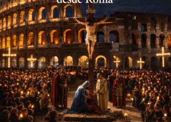 Via Crucis en su primera Semana Santa como Papa hoy desde el Coliseo de Roma en directo