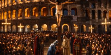 Via Crucis en su primera Semana Santa como Papa hoy desde el Coliseo de Roma en directo