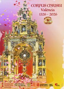 Valencia blinda su memoria: 700 años de la «Festa Grossa» bajo la mirada de Pedro Molero 2 cartel del corpus de vlc 2026 1 1