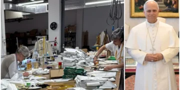 El taller aragonés que viste al Papa León XIV en su visita a España