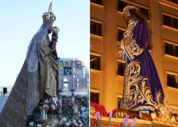 La Almudena y Medinaceli se van de "Procesión" al Bernabéu para recibir al Papa
