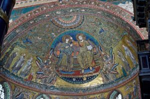 Basílica de Santa Maria la Mayor de Roma, el Santuario mariano más importante y antiguo de Occidente 4 Apse mosaic SM Maggiore