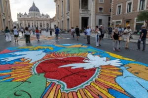 El Vaticano estalla en color: una fiesta de pétalos y devoción para San Pedro y San Pablo