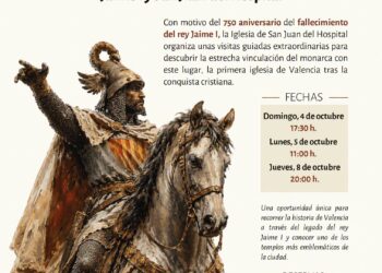 Visitas guiadas especiales conmemoran la huella de Jaime I en San Juan del Hospital de Valencia