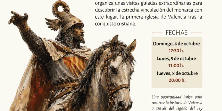 Visitas guiadas especiales conmemoran la huella de Jaime I en San Juan del Hospital de Valencia
