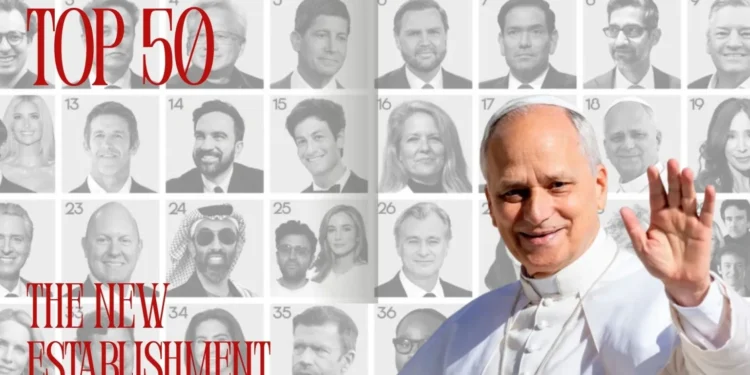 El Papa León XIV irrumpe en el 'top 20' de los líderes más influyentes de Estados Unidos, según 'Vanity Fair' 1 El Papa León XIV irrumpe en el 'top 20' de los líderes más influyentes de Estados Unidos, según 'Vanity Fair'